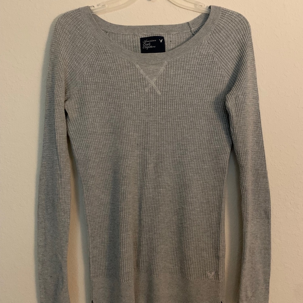 AE Grey Thermal Long Sleeve Top